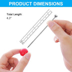 15PCS Cocktail Picks for Drinks, Stainless Steel Cocktail Toothpicks, Reusable Cocktail Skewers, Garnish Picks Bloody Mary Skewers, Metal Martini Picks for Olives Appetizers Fruit (4.3 Inch)