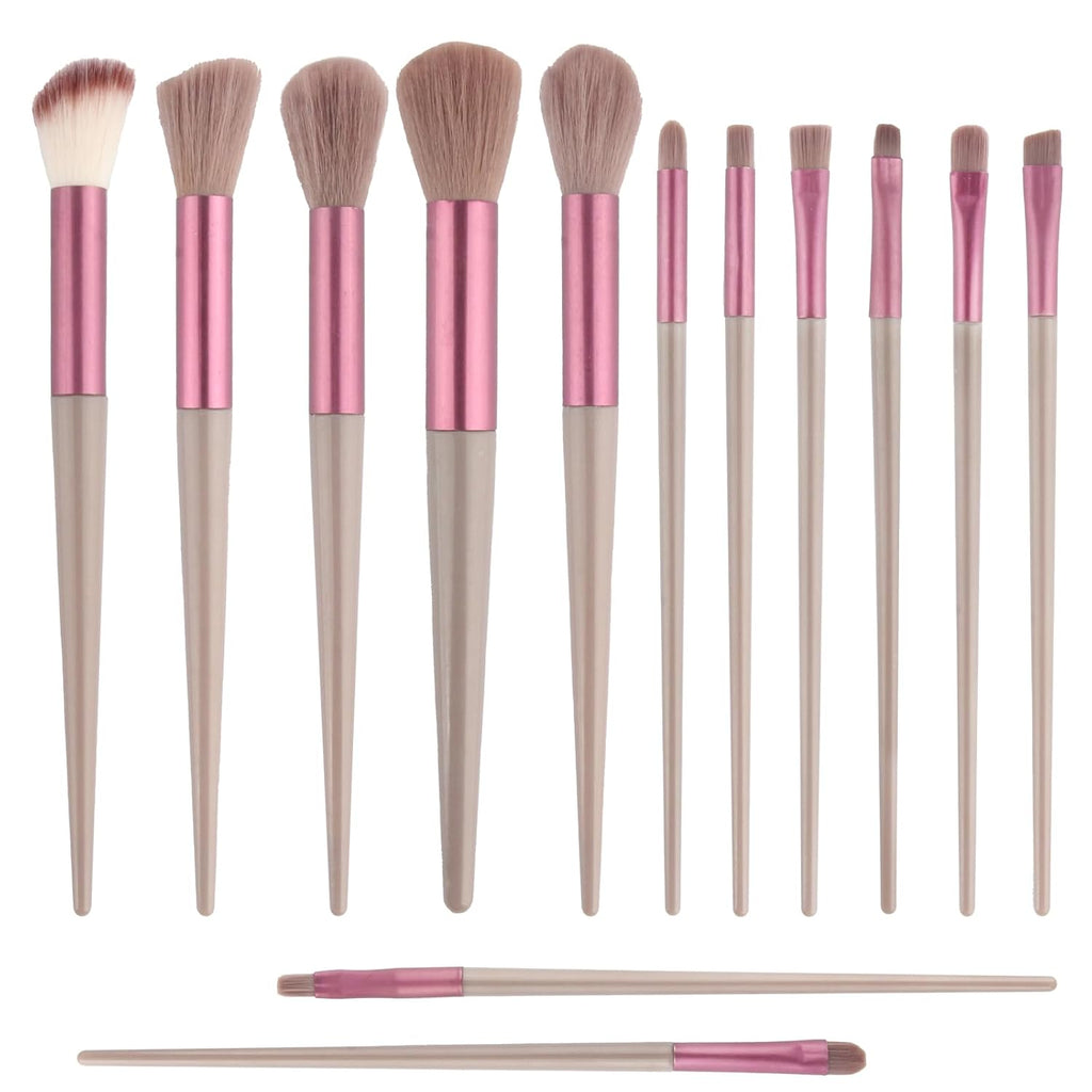 13Pcs Makeup Brushes Makeup Kit with Storage Bag,Foundation Brush Eyeshadow Brush Make up Brushes Set Brown