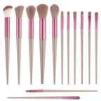 13Pcs Makeup Brushes Makeup Kit with Storage Bag,Foundation Brush Eyeshadow Brush Make up Brushes Set Brown