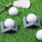 3 Pack Golf Ball Display Stand 1.97 Inch Wooden Golfball Display Case Grey Baseball Rack Holder for Souvenir Collections Tabletop Decor Men Golf Enthusiasts
