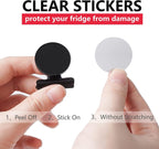 16Pack Black Refrigerator Magnets Magnetic Push Pins & 12 Pack Black Magnetic Clips Fridge Whiteboard Magnets Clips