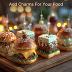 200 Cocktail Picks, White Pearl Fancy Toothpicks for Appetizers Drinks Fruit Food, 4.7 in Long Bamboo Skewers Wood Cocktail Sticks for Wedding Bridal Shower Party Decor Charcuterie Boards Accessories