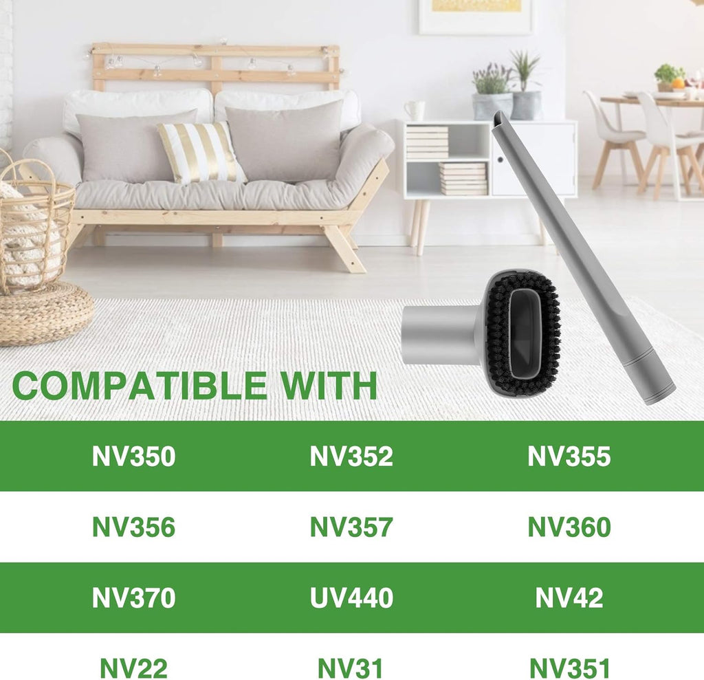 2 Pack Crevice Tool and Dust Brush Replacement Compatible with Shark Navigator Lift-Away Vacuum Cleaner Accessories for NV350, NV352, NV355, NV356E (Compatible with Part #112FFJ)