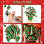 20PCS Christmas Bows for Gift Wrapping(5" Wide), Easy and Fast Wrap Pull Bows for Presents Basket Box Decor, 20 Styles Xmas Gift Wrapping and Party Supplies Decoration