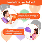 100PCS Halloween Balloons Garland Arch -  Halloween Birthday Party Decorations Indoor Matte Orange Black Purple Green White Latex Balloons Globos Para Fiestas Ballon Decoration Supplies 12 Inch