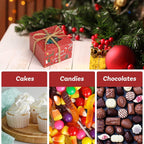 14PCS Small Christmas Cookie Boxes, 4"X 4"X 2.5" Christmas Bakery Boxes with Window, Single Cupcake Carrier with Window Insert Pastry Containers Muffins for Bakery Supplies