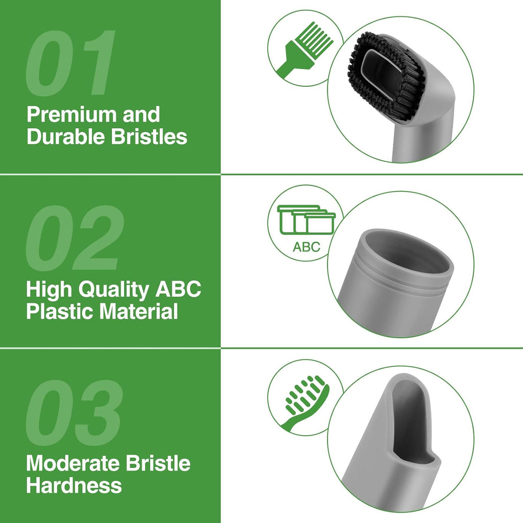 2 Pack Crevice Tool and Dust Brush Replacement Compatible with Shark Navigator Lift-Away Vacuum Cleaner Accessories for NV350, NV352, NV355, NV356E (Compatible with Part #112FFJ)