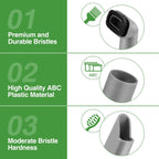 2 Pack Crevice Tool and Dust Brush Replacement Compatible with Shark Navigator Lift-Away Vacuum Cleaner Accessories for NV350, NV352, NV355, NV356E (Compatible with Part #112FFJ)