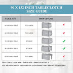 1 Pack Tablecloth 90 * 132Inch Rectangle Table Cloth Polyester, Stain Wrinkle Resistant Polyester Dining Table Cover for Kitchen Dinning Party Wedding Tabletop Buffet Decoration(Black)