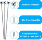 15PCS Cocktail Picks for Drinks, Stainless Steel Cocktail Toothpicks, Reusable Cocktail Skewers, Garnish Picks Bloody Mary Skewers, Metal Martini Picks for Olives Appetizers Fruit (4.3 Inch)
