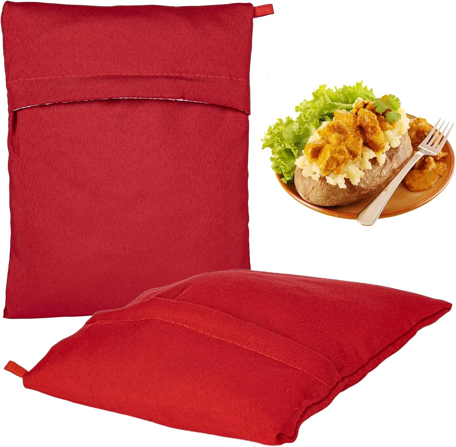 2 Baked Potato Microwave Bag - 44G Thickened Potato Bag for Microwave Small Red Potatoes Baker Baking Pouches Cooking Bags
