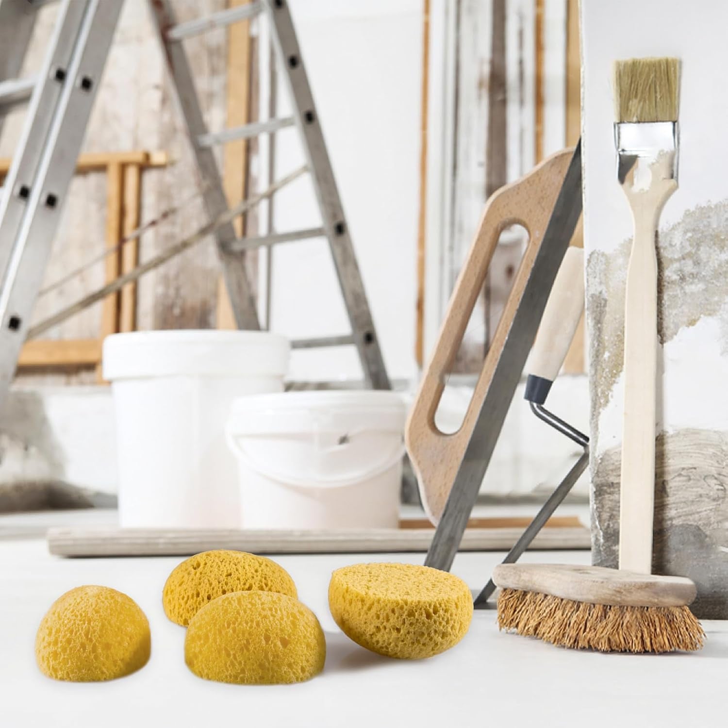 2PCS Knockdown Texture Sponge - Drywall Repair Texture Spray Drywall Texture Patch Sponge for Painting Ceiling Wall Knock down Texture Tool Paint Sponge