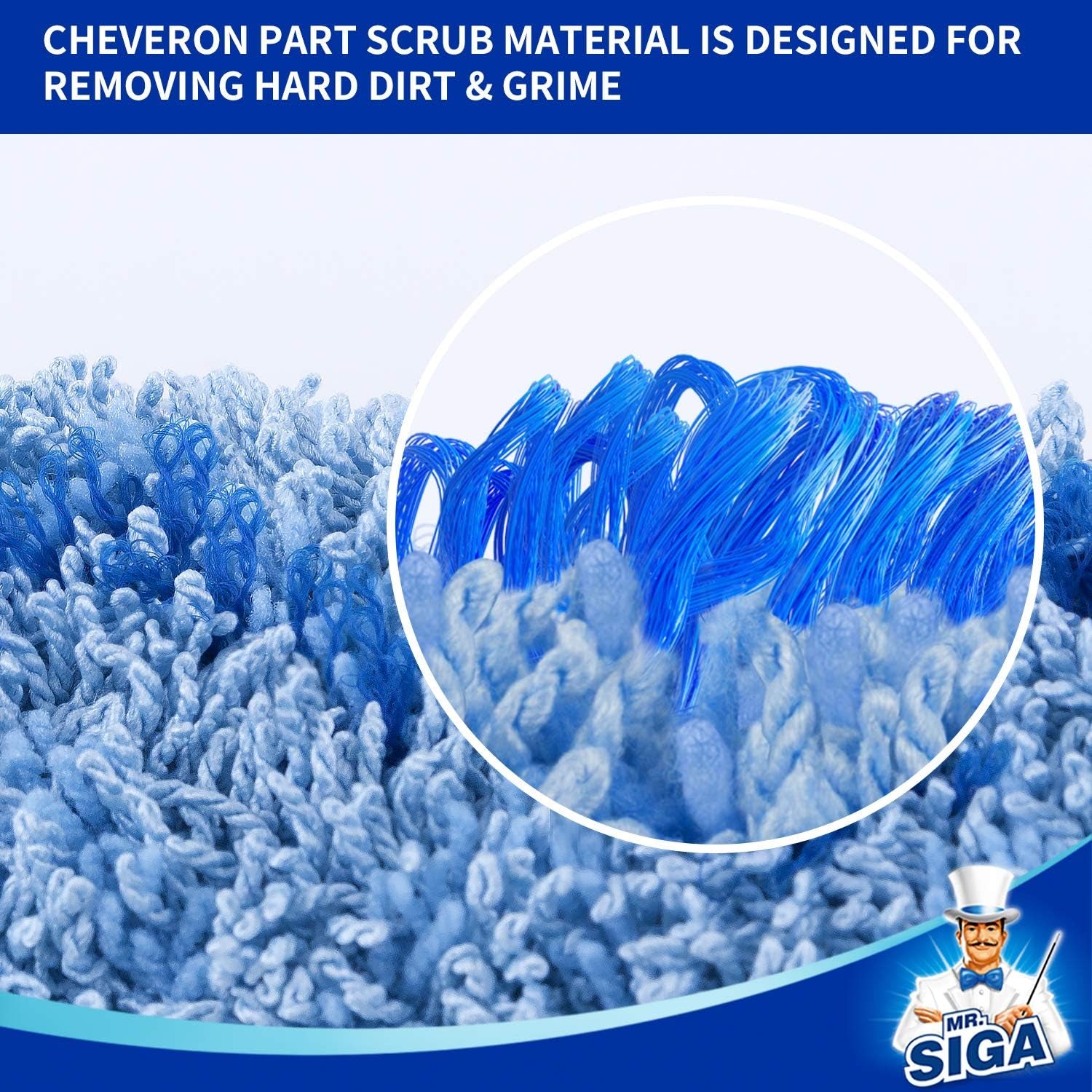 18" Professional Microfiber Mop Refills, 2 Pack