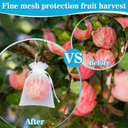 100PCS Organza Bags 4"X6" - Small Organza Sachet Jewelry Gift Favor Bags Drawstring Mesh Bags Gifts Valentines Wedding Eid Mubarak Halloween Eve Christmas New Year Party Candy Fruit Wrap Bulk White