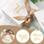 24PCS Thank You Gift Bags,White Party Favor Bags with Bow Ribbon Mini Candy Boxes for Wedding Bridal Baby Shower Birthday Party