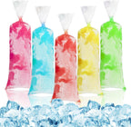 100 Ice Candy Plastic Bags - 4X12 Bolsas Para Bolis De Hielo Mexicanos Freeze Icepop Bags Popsicle Mold Bolsas Para Helados Caseros Popsicle Wrappers Yogurt Ice Cream Smoothie Mold Bag