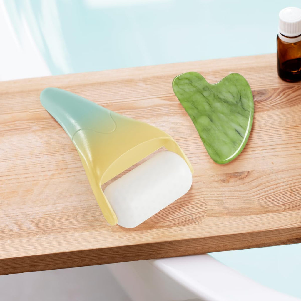 (Teal) Ice Roller for Face – Cooling Massage Tool for Relaxing & Restoring Radiance