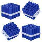 100 Pcs Expanding Plastic Anchors for Concrete 5/16" X 1-1/2" for #14 Screw or 1/4 Lag Screw Blue Anchors Drywall Wall Expansion Pipe for Hollow Walls Tile Cement Bolt Expansion Tube