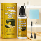 2OZ Sewing Machine Oil, 4Pcs Sewing Machine Accessories Lubricant Kit for Moving Parts of Manual or Electric Sewing Machines with Needle Tip, Double Head Brush and Towel, Clear Light Machine Oil