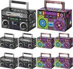 10PCS 80S Party Favor Boxes, Novelty Boom Box Candy Treat Boxes Gift Boxes for Retro Party Supplies Radio Decorations