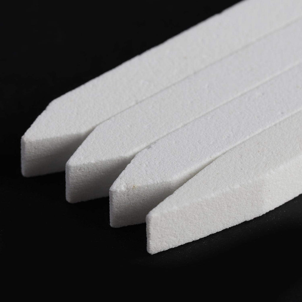 18 Pcs Nail File Pumice Stone Cuticle Pusher Nail Art Pedicure & Manicure Tools (White)