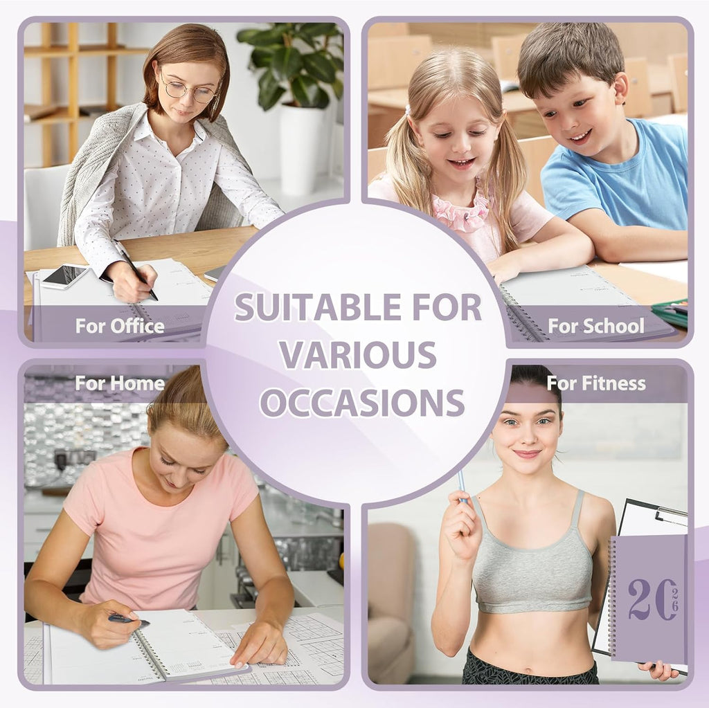 2026 Planner, Weekly and Monthly Calendar Agenda Book, Jan 2026 - Dec 2026, Hardcover Planning Academic Planner for Office School Supplies and Desk Accessories - A5 (6.3'' X 8.5'')