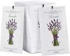 12 Packs Lavender Scented Sachets Air Freshener for Drawer and Closet, Long-Lasting Sachet Bag Room Car Odor Deodorizer Fresh Scent Home Fragrance