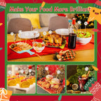 100 Christmas Snowflake Cocktail Picks, 6 Kind of Fancy Christmas Toothpicks for Appetizers, 4.7 in Bamboo Charcuterie Skewers Food Sticks for Winter Snow Frozen Decorations Christmas Party Supplies