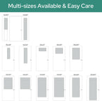 100% Blackout French Door Curtains, Privacy Door Curtains for Window, 26 X 40 Inch Room Darkening Blinds, Thermal Insulated Window Shades for Bedroom, 1 Panel, Light Grey