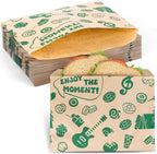 150PCS Paper Sandwich Bags, 8.1"X6.6" Small Greaseproof Snack Bags for Picnics, Food Storage, Bakery, Donuts
