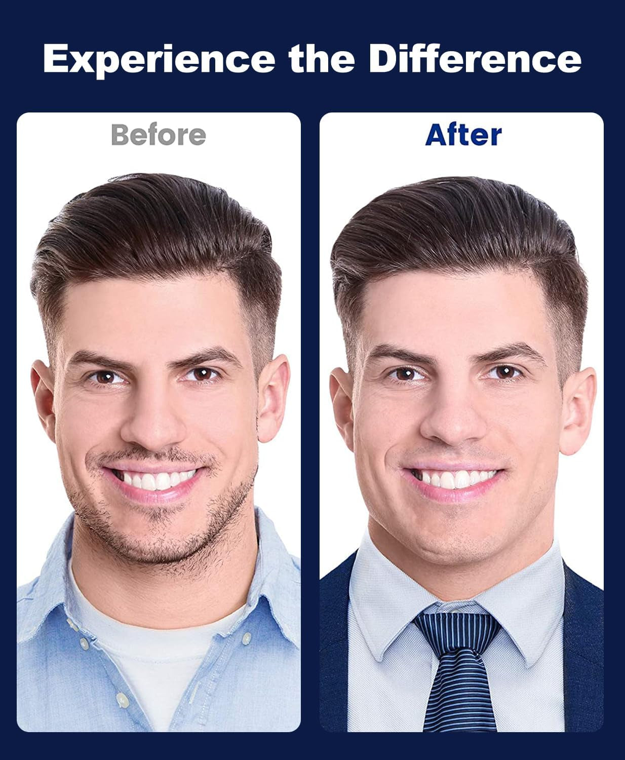 112P Dress Shirt Collar Inserts, White Plastic Collar Stays with Storage Holder, 4 Assorted Sizes Invisible Collar Stiffeners for Men(2", 2.2", 2.5", 2.7")