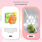 24PCS Rainbow Party Favor Bags, Small Gift Bags with Stickers for Birthday, Baby Shower, Party Supplies