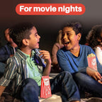 100 Popcorn Bags Flat Bottom - Paper Popcorn Food Bags Individual Servings Party Pop Corn Sleeves Bulk Carnival Halloween Snack Pack Gift Favor Treat Bolsas Para Palomitas Movie Night Supplies