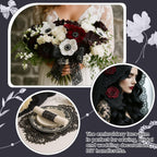 3 Inch Black Lace Ribbon, 10 Yards Wide Lace Trim for Sewing Elastic Floral by Roll for Bridal Wedding Decoration DIY Sewing Craft Gift Wrapping Supply