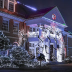 200 LED White Christmas Lights Outdoor, 66Ft Christmas Tree Lights Green Wire, 8 Modes Waterproof Twinkle String Lights Plug in for Xmas Wedding Party Indoor Decoration