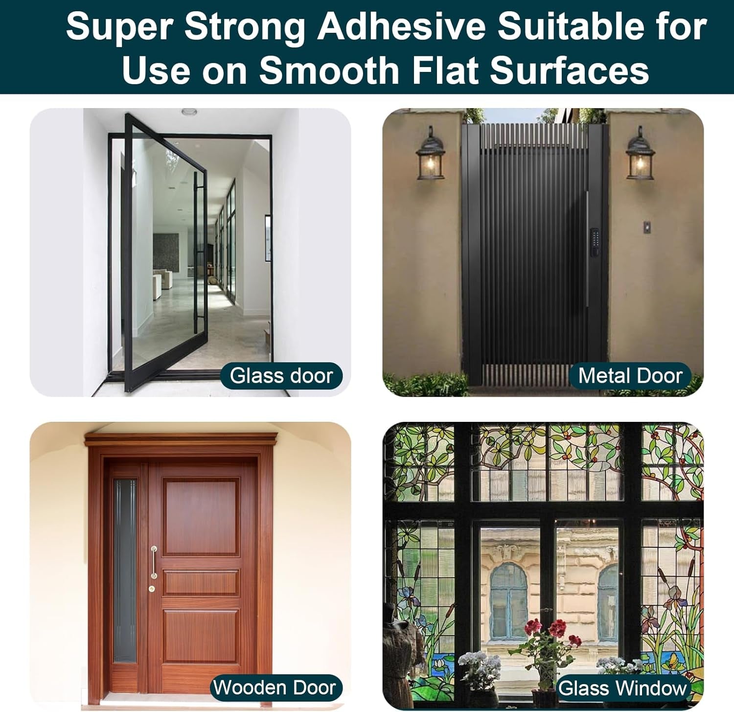 20 Pcs Small No Soliciting Sign for House, 1X0.5 Inches Compatible with Most Doorbells,Weatherproof and Sturdy - No Solicitation Sticker for Front Door, Wall, Window (10 Black and 10 White)