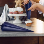 21 Inch 50 Pcs Large Disposable Piping Bags- Anti-Burst Pastry & Icing Bags for Frosting Cakes Cookies Decoration - Extra Strong Piping Bags Disposable