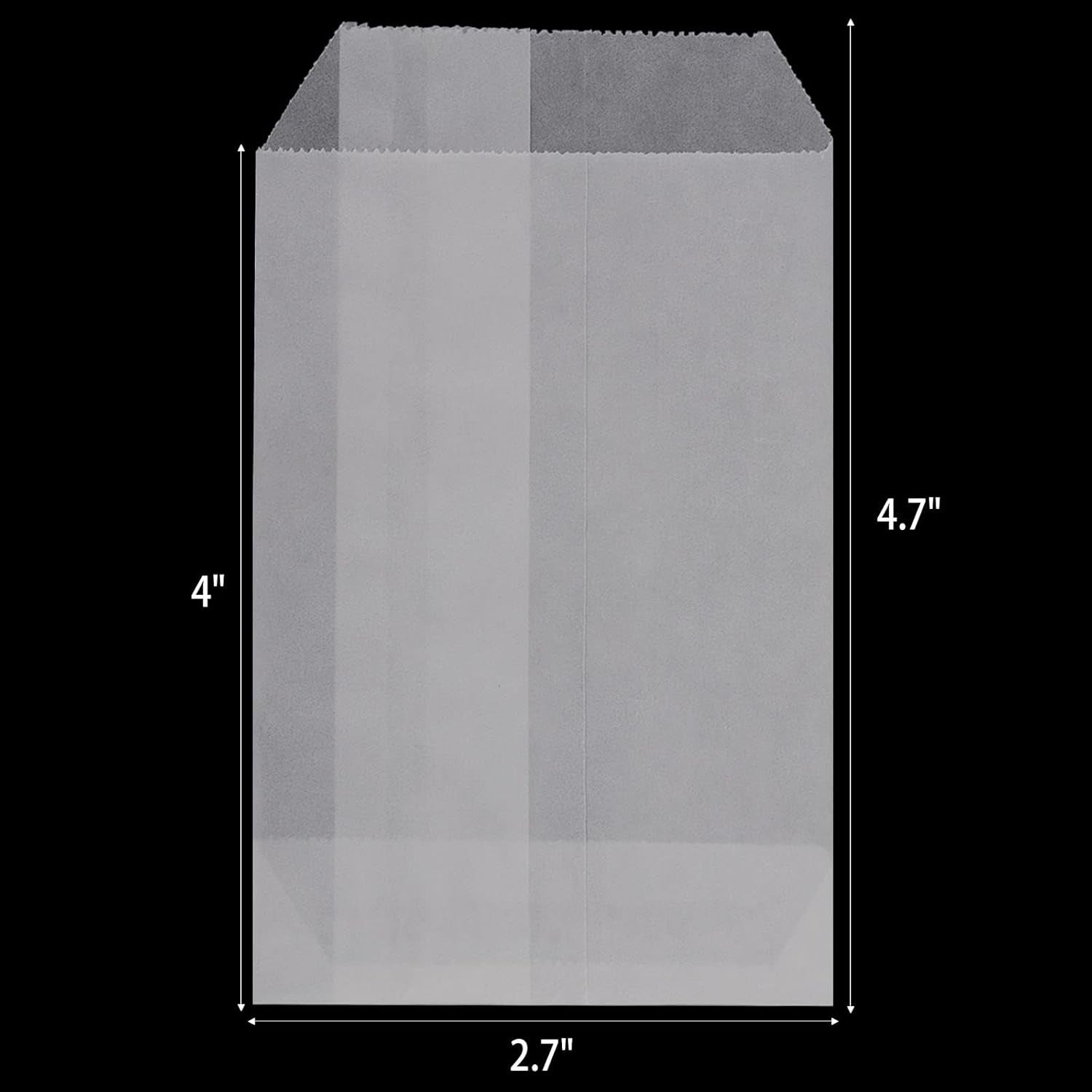 200 Pcs Small Glassine Bags - 2 3/4 X 4 Inch Flat Semi-Transparent Paper Bags for Party Favor Cookies, Candies, Chocolate, Treats