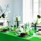 2 Pieces Red & Green Foil Tablecloth 54 * 72Inch Plastic Birthday Party Table Cloths Disposable Waterproof Table Cover for Christmas Wedding Graduation Party Supplies