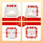 23 Popcorn Boxes Containers Party - 46Oz Square Popcorn Bowls Square Buckets Container Tub Paper Cups Holders Disposable Halloween Carnival Christmas Movie Night Party Individual Servings