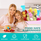 156PCS Animal Food Picks for Kids Bento Box Accessories,  Fun Kid Food Picks, Cute Fruit Toothpicks for Kids Lunch Accessories, Reusable Lunchbox Pick for Kid Toddler