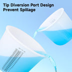 1000Ml Reusable Silicone Resin Cups, Large Silicone Mixing Bowl with Precise Scale for Epoxy, Jewelry Casting Molds, Acrylic Paint, Cup Making, Nonstick Reusable Craft Pouring Cups