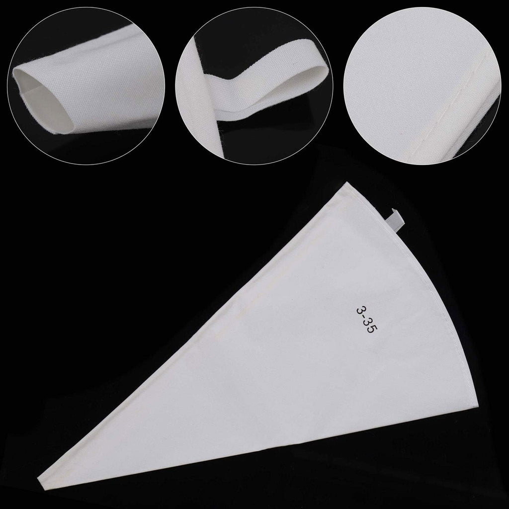 3 Pack Reusable Pastry Piping Bags, 14, 16, 18 Inch Canvas Cake Decorating Bags