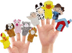 10Pcs Story Time Finger Puppets - Old Macdonald Had a Farm Educational Puppets Easter Basket Stuffers