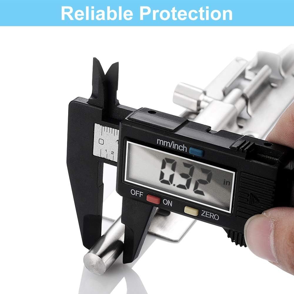 2 Pack Barrel Bolt Latch, 3 Inches Slide Latch Lock, Thickened Stainless Steel Sliding Locks for Door, Brushed Finish Sliding Bolt Lock Latches with 12PCS Screws