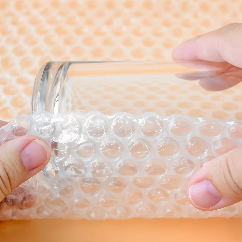 12 Inch X 20 Feet Bubble Wrap Roll with Every 12 Inches Easy Tearing Perforation for Moving Packing and Shipping Cushioning Made in US