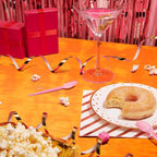 2 Pieces Orange Iridescence Tablecloth - 40 X 108“ Disposable Shiny Laser Table Cloth - Glitter Plastic Tablecloths - Holographic Iridescent Table Cover for Party Decoration, Wedding and Banquet