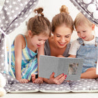 2 Pack Photo Album 4X6, Linen Cover Photo Book, Small Photo Album Book for 36 Pockets Hold 72 Pictures, Picture Book for Photos Family Anniversaries Baby Vacations（Gray)