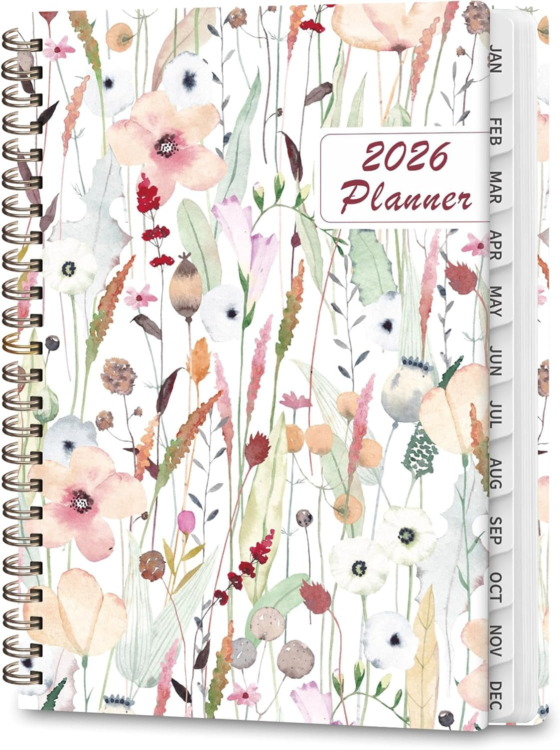 2026 Planner, Weekly and Monthly Calendar Planner Organizer, January-December, Academic Planning Agenda Book, Office School Home Suppiles for Women & Men, 6.3" × 8.5"