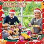 100 Christmas Snowflake Cocktail Picks, 6 Kind of Fancy Christmas Toothpicks for Appetizers, 4.7 in Bamboo Charcuterie Skewers Food Sticks for Winter Snow Frozen Decorations Christmas Party Supplies